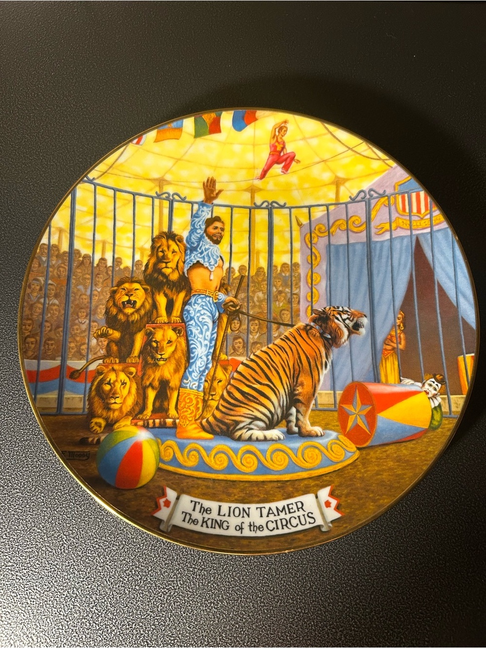 Vintage RINGLING BROTHERS - THE LION TAMER - Greatest Show On Earth Plate
